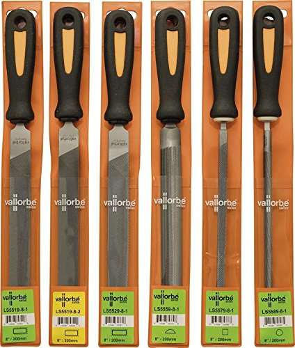 Vallorbe Engineers Lot de 6 limes suisse 20,3 cm