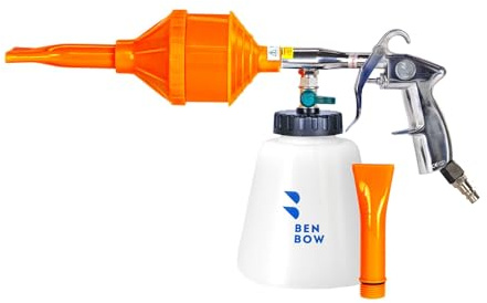 BenBow Pistola de Espuma de Aire comprimido Classic – para una pre-Limpieza efectiva de vehículos, Barcos y Motocicletas – Pistola de Limpieza práctica – Ideal para el Lavado de Autos