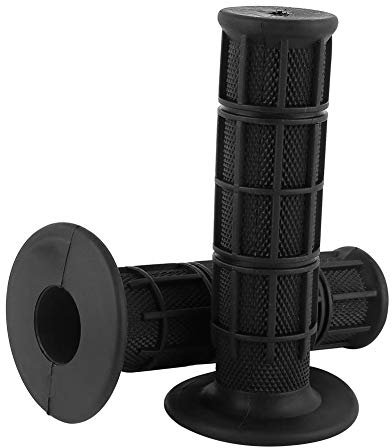 Impugnatura per Bicicletta Antiscivolo ，1 Paio di Manopole Manubrio Moto in Gomma Universale 22 mm 7/8New (nero)