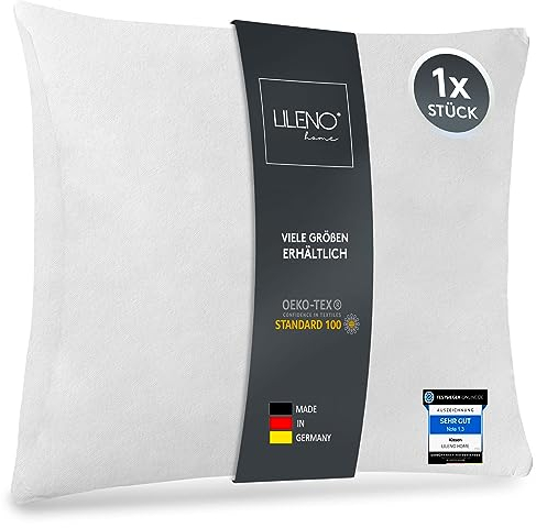 LILENO HOME 1er Set Kissenfüllung 30x30 cm - 40°C waschbares Innenkissen geeignet für Allergiker - Polyester Kisseninlet als Couchkissen, Sofa Kissen, Cocktailkissen und Kopfkissen