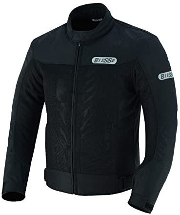 BI ESSE Giacca Moto Estiva Traforato interno Impermiabile Sfodrabile Con Protezioni livello A (IT, Testo, M, Regular, Regular, NERO)
