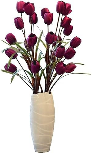 CAZARU Tulpe Künstlicher Blumenstrauß Gefälschte Blume Brautstrauß Dekoration Blume für Hochzeitsdeko DIY Home Party Gefälschte Blumen