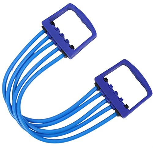 Chest Puller Gummi 5 Abnehmbare Rally Chest Expander Arm Force Indoor Sports Männer und Frauen Fitness Equipment (Color : Blue)
