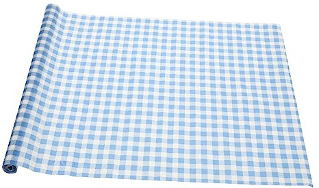 BESTonZON Beeswax Food Wrap Paper Roll Blue Checkered Kitchen Essentials Reusable Food Wrapping Paper for Sandwiches and Fresh Produce