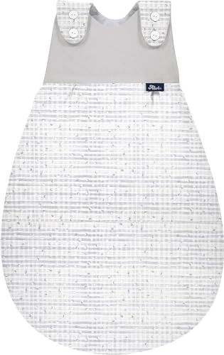 Dein Kinderland Alvi Baby Mäxchen Schlafsack Außensack Bauwolle Set mit Babylöffel Ganzjahresschlafsack Babyschlafsack (check point 50/56)