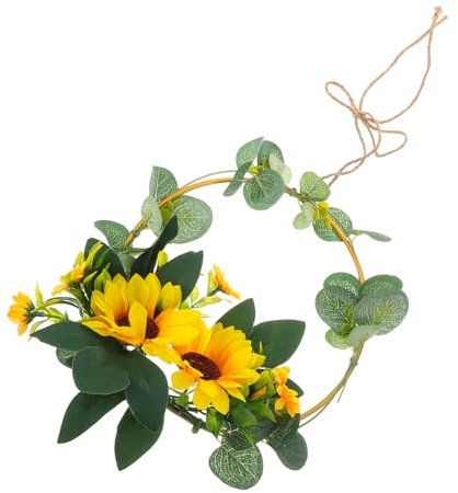 Zerodeko 1stk Hochzeitsdekoration Anhänger Frühling Haustür Kranz Aus Metall Grüne Kränze Für Die Haustür Künstlicher Eukalyptusbaum Blumen Eisen Kleiderbügel