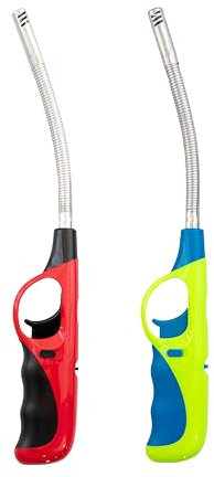Encendedor de Cocina de Gas, Mechero Flexible o Fijo, 1, 2 o 4 Unidades, Ideal para Barbacoa, Cocina o Velas, Flexible 29cm, Fijo 19cm (2, Flexible)