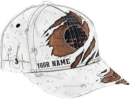 Damen Herren Basecap Gitarre – EIN Musikklassiker Baseball Kappen Vintage Snapback Kappe Atmungsaktiv Baseball Cap Für Reisen Kletter Laufen