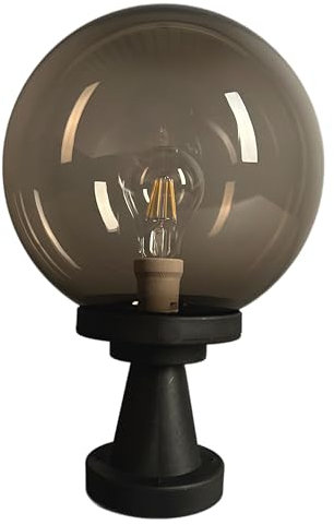 Kugelleuchte Kugellampe Außenleuchte Tower transparent smoke Ø 15cm Gartenlampe E27
