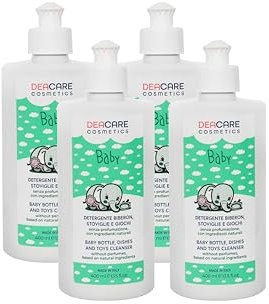 DEACARE BABY KIT DI 4 FLACONI DI DETERGENTE BIBERON, STOVIGLIE E GIOCHI DA 400ML L'UNO.