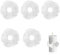 XUZOPIM 5 Pièces Protection Anti-Gouttes Bougies, Organza Blanche Attrape-Gouttes, Anneaux De Bougies Tulle, Decoration De Bougie, Pour Bougies De Communion, De Baptême, De Mariage