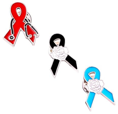 TINEASUR Broche Décorative Épingle à Ruban Rouge en Alliage Réutilisable pour Vêtements Décorations Festives