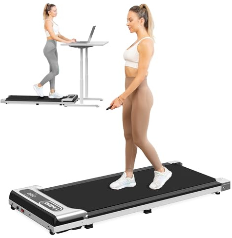 Yagud Laufband, Walking Pad, 3 in 1 Laufband für Zuhause, 1-6km/h Walking Pad für Zuhause & Büro, mit LED-Anzeige und Fernbedienung