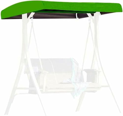 HOTAPEPU Replacement Canopy for Swing Seat 3 Seater Garden Hammock Cover,Patio Swing Top Cover with 4 Reinforced Corner Pockets for Porch Patio Garden Pool Seat (Swing not included)~/