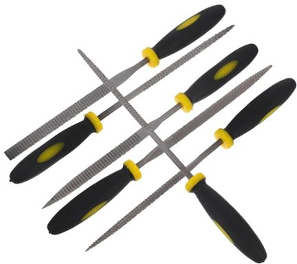 Operitacx 6stücke Teiliges Set Holzfeilen Mit Komfortablem Griff Mini Holzraspelwerkzeuge Holzfeilen Für Schnellen Materialabtrag