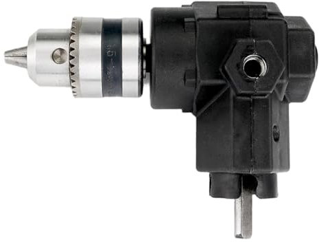 Cuscinetto per trapano a 90 gradi in acciaio Adattatore per trapano ad angolo retto, strumento di estensione professionale per spazi ristretti, lavorazione del legno, perforazione e riparazione