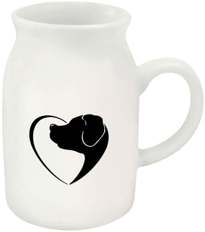 Azeeda 300ml 'Dog Heart' Ceramic Milk Jug (MJ00018199)