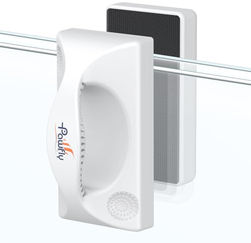 Pawfly Pulitore Magnetico per Acquari, Raschietto per Alghe Mini 12,7 cm per Acquari in Vetro, Strumento di Pulizia Magnetica Potente per Acquari Fino a 150 L