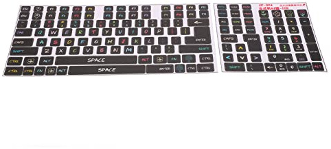 Tomantery Mechanical Keyboard Sticker, Keycaps Stickers Simple Operation Clear Pattern Wear Resistant Scratch Resistant for 84 To 108 Keys