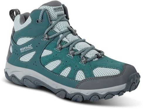Regatta Wmnedgepointivmid Regatta Mujer Edgepoint IV Mid Walking botines agua resistente Cushioned Hiking FootwearMujer