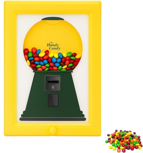 Handy Candy Frame, Candy Dispenser Picture Frame Wall Mount Creative Innovative Gumball Machine for Desk Countertop or Kids Adults