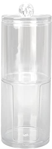 LMHHMIN Organizer porta bastoncini di cotone, contenitore professionale per trucco trasparente, contenitore per batuffoli di cotone, per bagno
