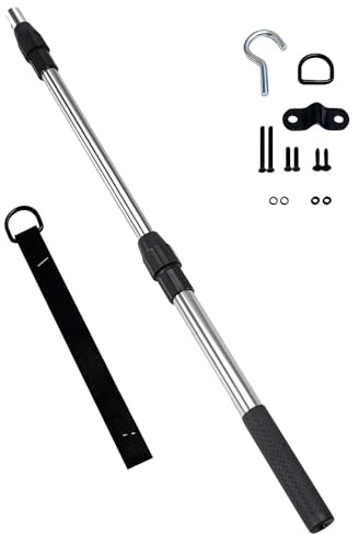 Set pali prolunga per scale per soffitta Set fibbie rinforzate Design regolabile 20-40 pollici per operazioni stabili e sicure Asta prolunga per soffitta salvaspazio