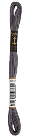 Anchor Sticktwist, 4635000-00400, Farbe:400, Stickgarne 8m