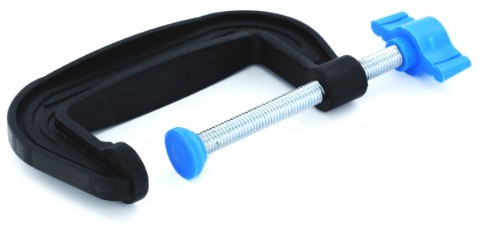 Modelcraft 75 mm Plastic G-Clamps, Black, PCL3075