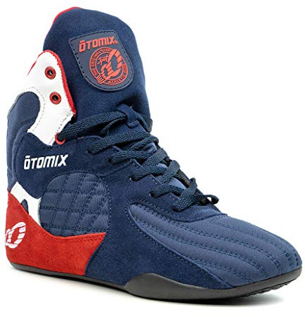 Chaussures de musculation, haltérophilie, MMA et lutte - Stingray Escape pour homme - Otomix, rouge/blanc/bleu, 43 EU