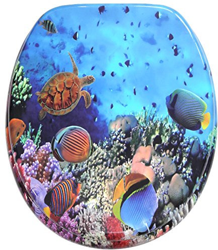 WC Sitz mit Absenkautomatik, hochwertige Oberfläche, einfache Montage, stabile Scharniere, Ocean