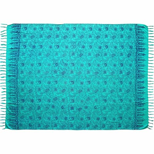 Circa 100 modelli nel negozio sarong telo mare pareo gonna avvolgente turchese Sar95