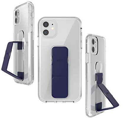 CLCKR Compatible with iPhone 11 Case with Phone Grip and Expanding Stand, iPhone 11 Cover with Phone Grip Holder - Smooth Blue