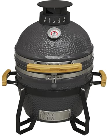 Dellonda Deluxe 16(40cm) Ceramic Kamado Style BBQ Grill/Oven/Smoker - DG158
