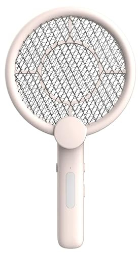 Feloyal Elektrische Fliegenklatsche, elektrischer Mückenschlag, faltbar, leicht, USB, wiederaufladbar, 3-in-1, für den Garten, Zuhause, Camping im Innen- und Außenbereich