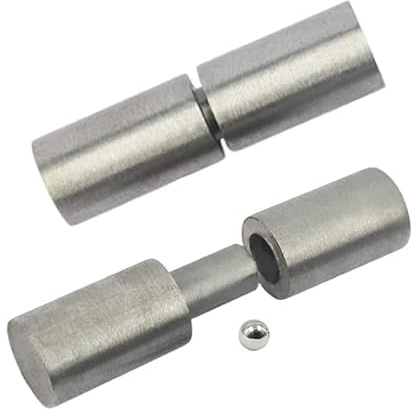 5 Weldable Barrel Hinges Heavy Duty Bullet Hinges Weld on Steel, Detachable Ball Bearing Gate Door Hinges for Metal Swing Door,Trailer Ramp Gate,3/4 Dia Pin,1400 lbs Load Capacity(2Pcs)