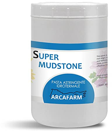 Cretata per Cavalli 1 kg Super Mudstone, Pasta Argillosa per cavalli con Mentolo Malva Calendula, sollievo rapido per tendini, muscoli, arti, gonfiore, affaticamento, traumi, rilassante e rinfrescante