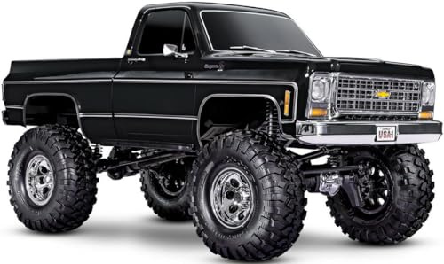 TRAXXAS TRX-4 Chevy K10 High-Trail Schwarz RTR 1/10 4WD Crawler für Hobbyisten und Enthusiasten (Kindern ab 10 Jahren geeignet) unisex