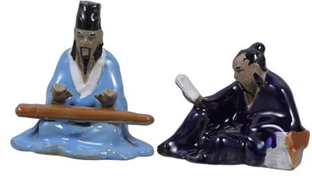 YARNOW Decorazione in Ceramica Per Acquari e Giardini Miniatura, Piccolo Ornamento Paesaggistico e Artigianato Compatto, Set 2 Pezzi Di Micro Decoro Per Tavolo e Serbatoio