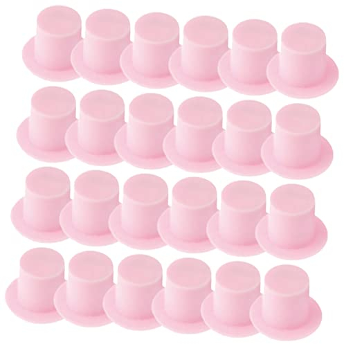 Vaguelly DIY Zubehör 120 Stück Mini-Mütze Mini-Zubehör -Zylinder Puppenhaus-Zubehör Schneemann-Hüte Zum Basteln Puppenherstellungsbedarf Basteln Dekoration Puppenhüte -Hüte Winzige