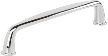 Amerock BP5380426 | polierter Chrom-Gerätegriff | 203 mm Schrankgriff von Mitte zu Mitte | Kane | Möbelbeschläge