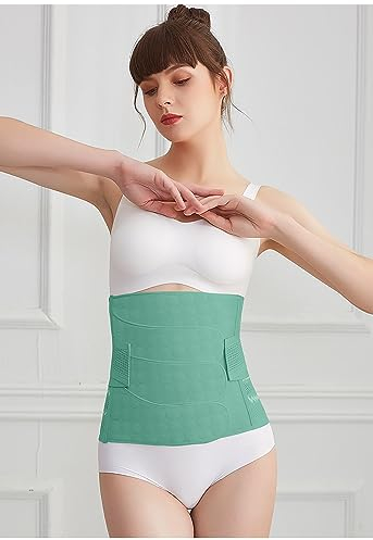 ccXrC Postpartum Guertel Fuer Damen Postnatal Bauchband,Gürtel Post Bauchgurt Nach Geburt Bauchband Postpartale Unterstützung Kaiserschnitt Recovery Gürtel (Color : Green, Size : XXL)