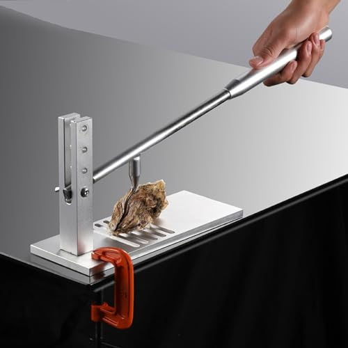 Eljeczt Ouvre-huîtres Réglable Machine D'ouverture De Trou D'huîtres Manuelle En Acier Inoxydable Machine D'ouverture De Palourdes D'huîtres Pour Huîtres Ouvertes Ormeau Crustacés