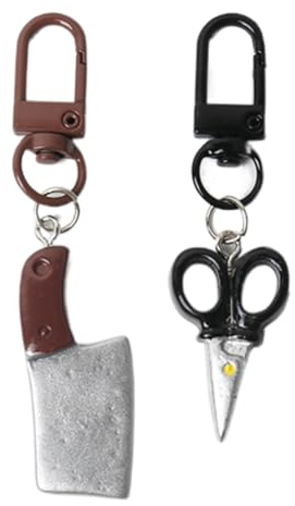 Pendentif Porte-Clés Porte-Clés Drôle, Jouet, Couteau De Cuisine, Ciseaux, Pendentif De Sac Mignon