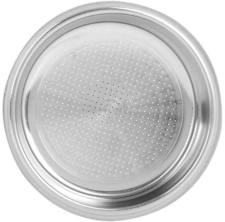Sunicon 51mm Filtro de Café de Acero Inoxidable,Pack de 2 Filtro Presurizado para 1/2 Taza de Café Espresso, Filtro de Café Compatibles con Cafeteras Cecotec Ufesa Delonghi Breville