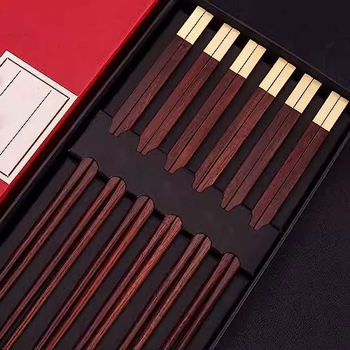 ZGYOZMNG Palillos Chinos Reutilizables para Principiantes Juego Familiar de Palillos Chinos, 6 Pares de Palillos Chinos Reutilizables (diámetro de 27 cm) (Ancho de 25 cm)