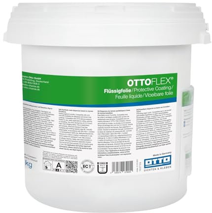 OTTOFLEX Flüssigfolie 20 kg gebrauchsfertige Verbundabdichtung für Feucht- und Nassräume unter Fliesen & Naturstein