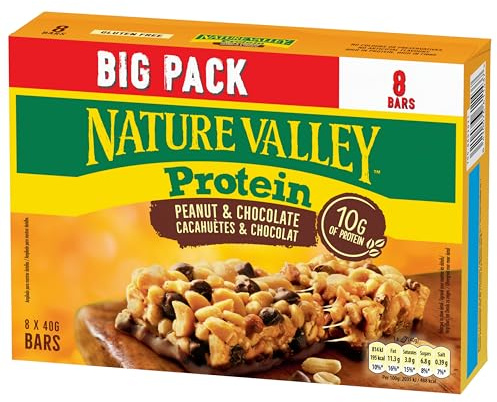 Nature Valley Protein Peanut & Chocolate Cereal Bars Big Pack 8 x 40 g