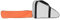 OPPWONG Chainsaw Case, Lawn Mower Carry Case Protective Box Chainsaw Bag Chainsaw Chain Storage Portable Oxford Cloth Chainsaw Storage Bag for Chainsaw, 37x9.06x11.02in (Orange White)