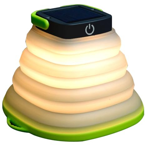 ibasenice Faltbare Campinglampe mit Griff zum Aufhängen an Zelt oder Ast mit USB Ladefunktion und 500mah Akku Ip67 für Notfälle und Outdoor Einsätze